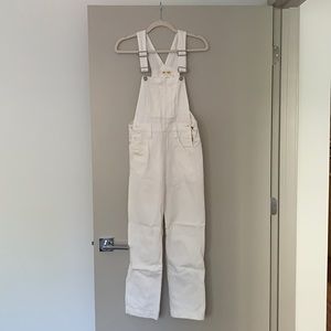 Madewell White Overalls
